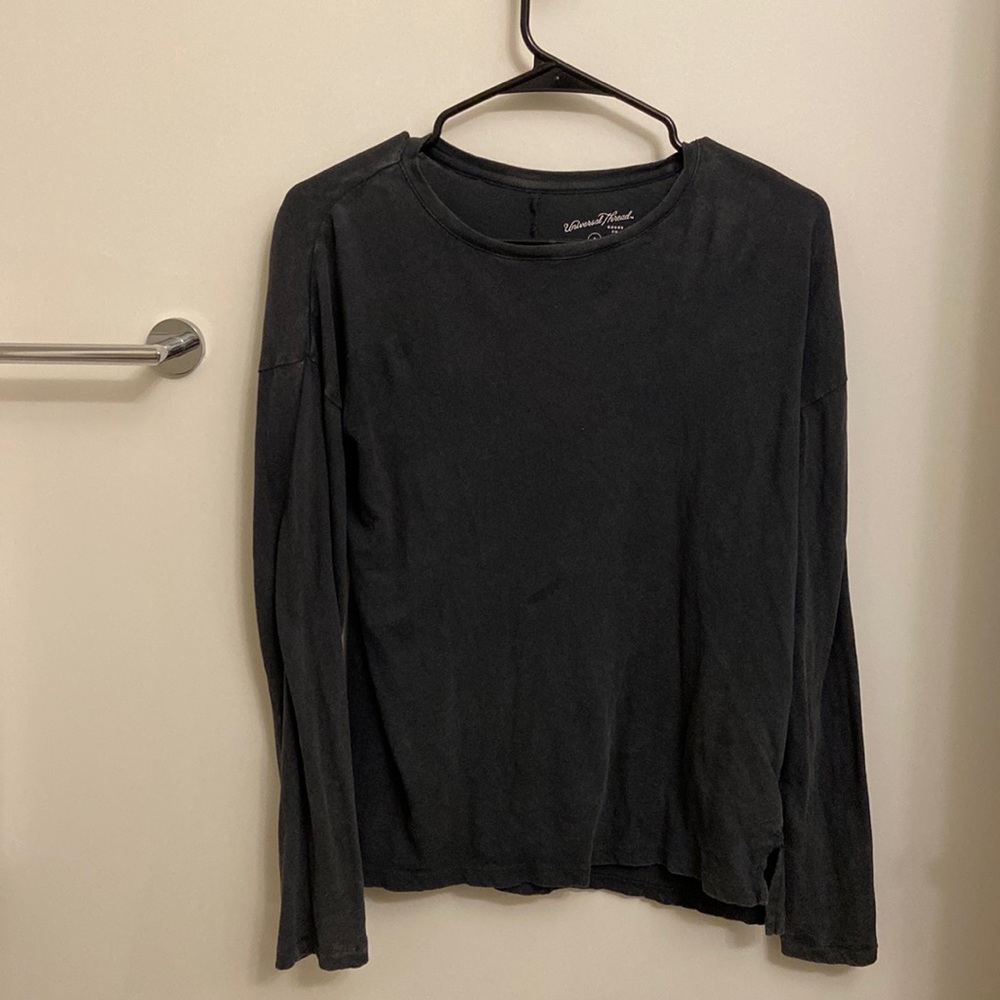 Distressed Grey Long Sleeve